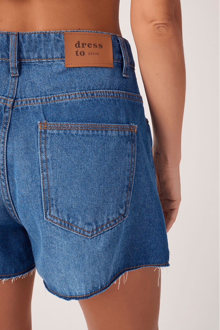 Short Jeans Boyfriend Marcado