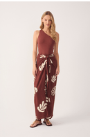 Saia Cropped Estampa Marés