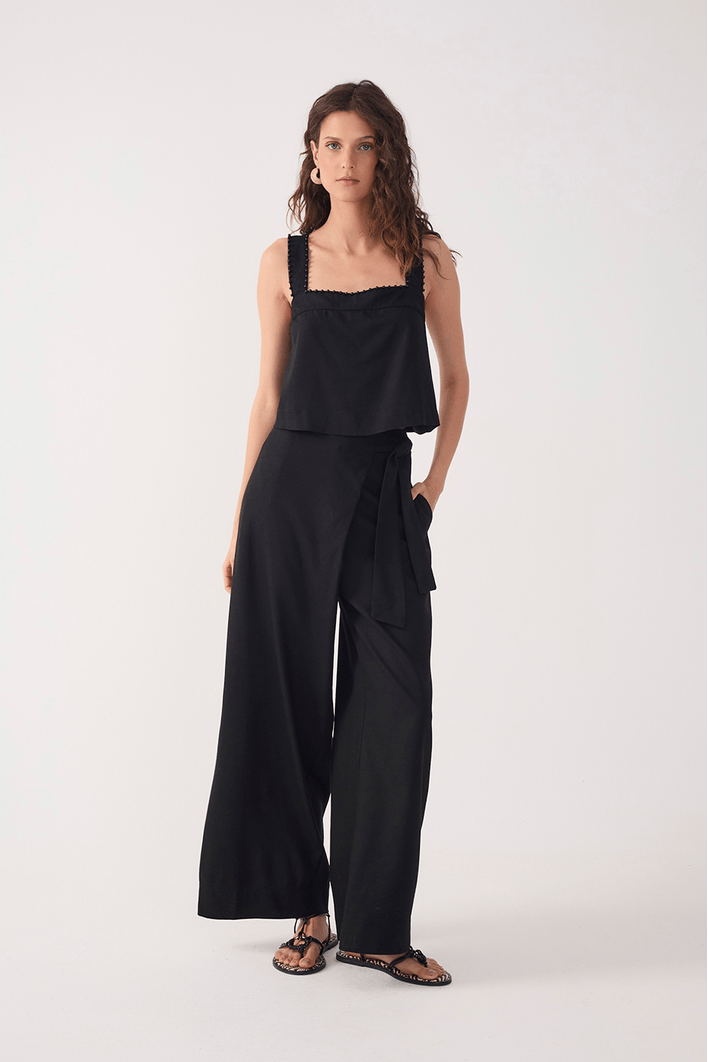 Calça Linho Transpasse