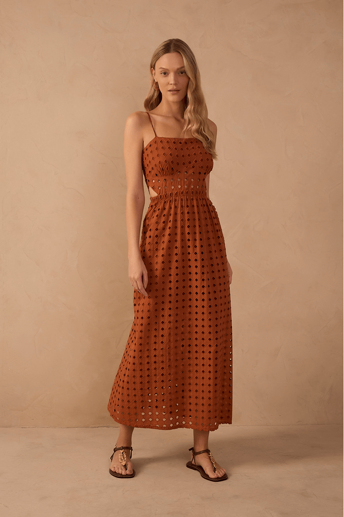 Vestido Cropped Laise Recorte Pala