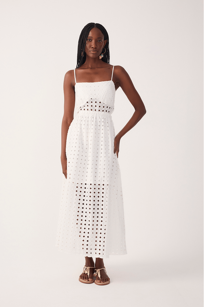 Vestido Cropped Laise Recorte Pala