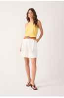 Short Linho Pregas