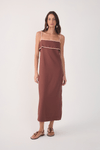 Vestido Cropped Linho Viés