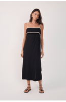 Vestido Cropped Linho Viés