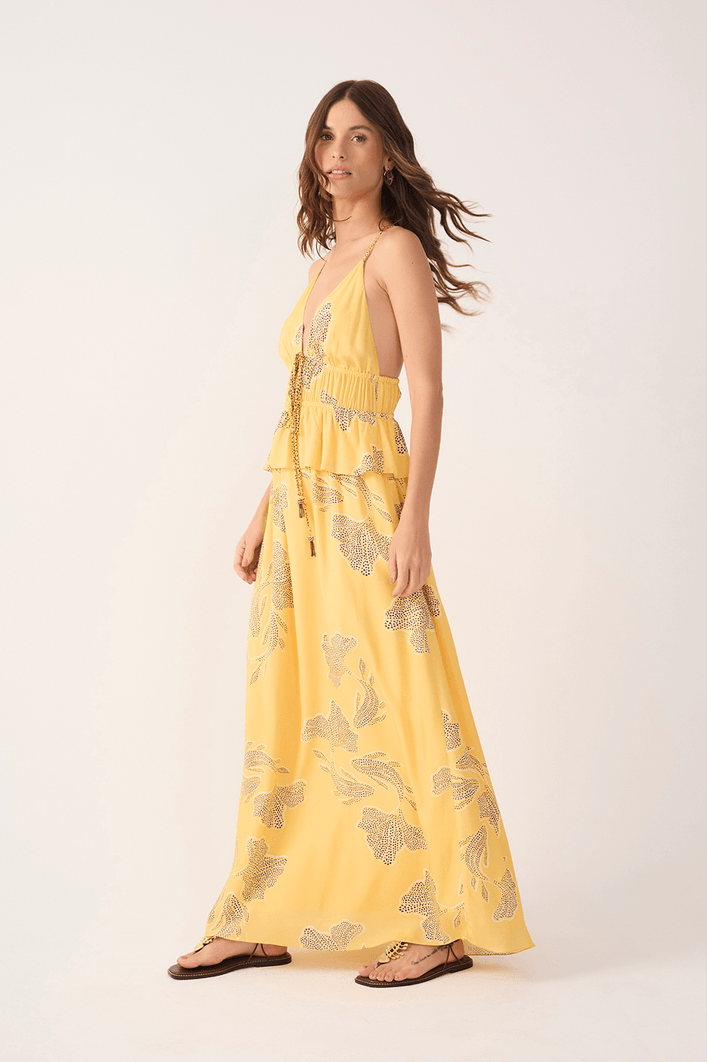 Vestido Cropped Estampa Laguna Mix