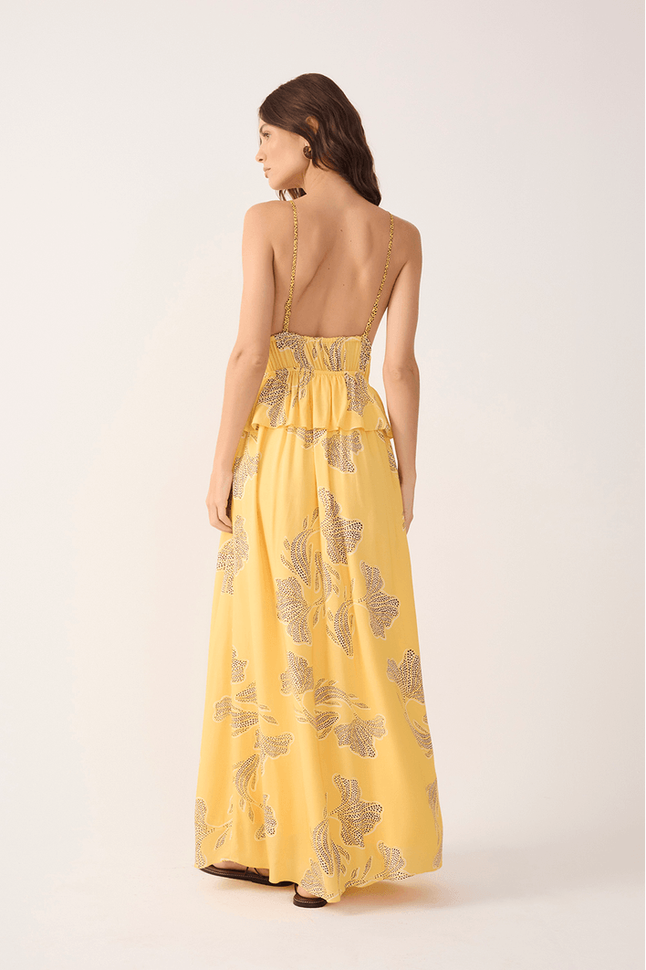 Vestido Cropped Estampa Laguna Mix