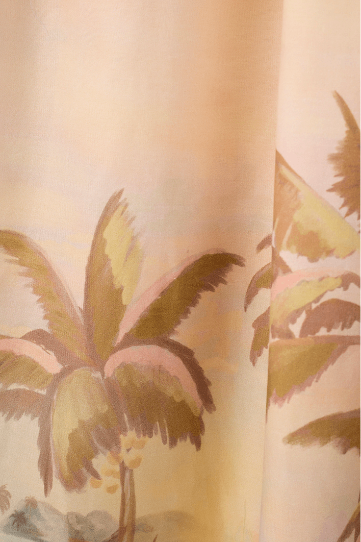 Vestido Cropped Bordado Estampa Veranil