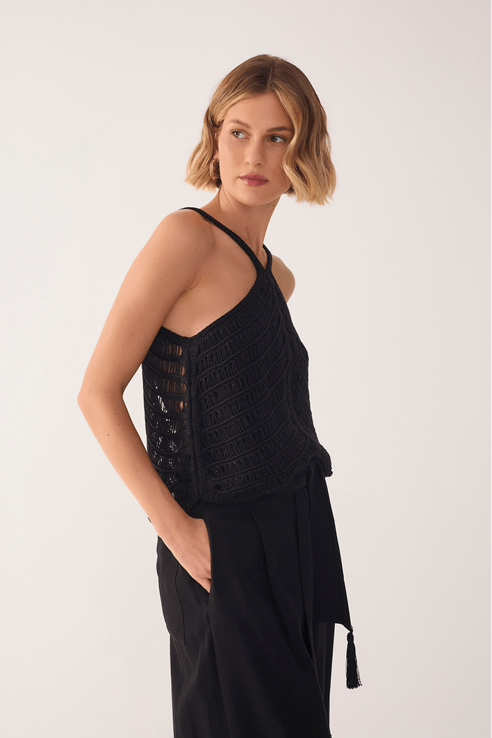 Blusa Tricot Resort Lurex