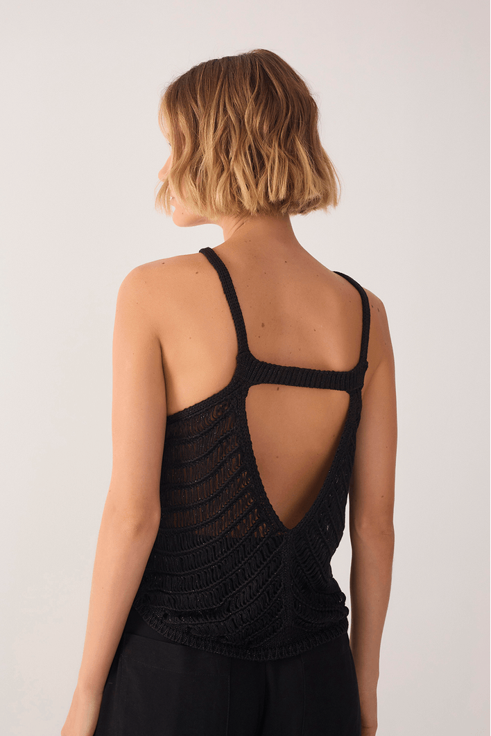 Blusa Tricot Resort Lurex