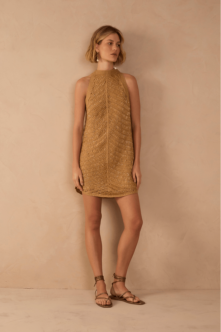 Vestido Tricot Resort Curto
