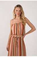 Blusa Balonê Lurex Estampa Bosque