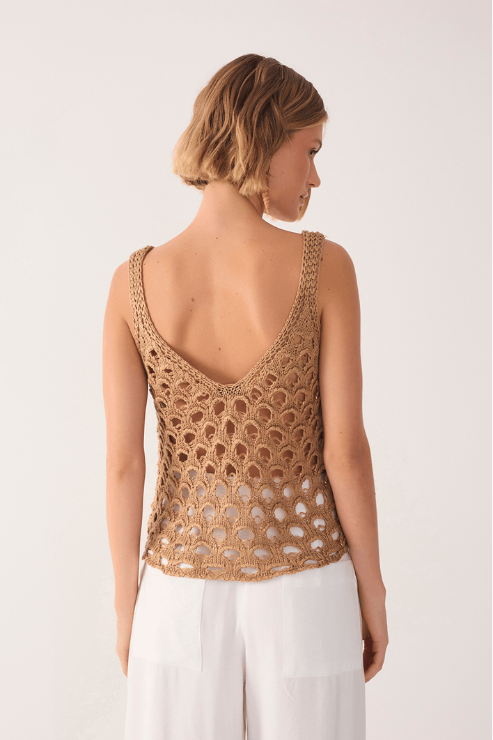 Blusa Tricot Veraneio Lurex