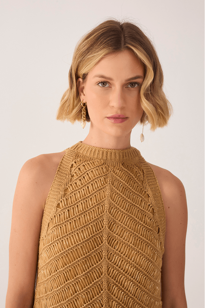 Vestido Tricot Resort Curto