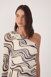 Blusa Tule Estampa Fluir