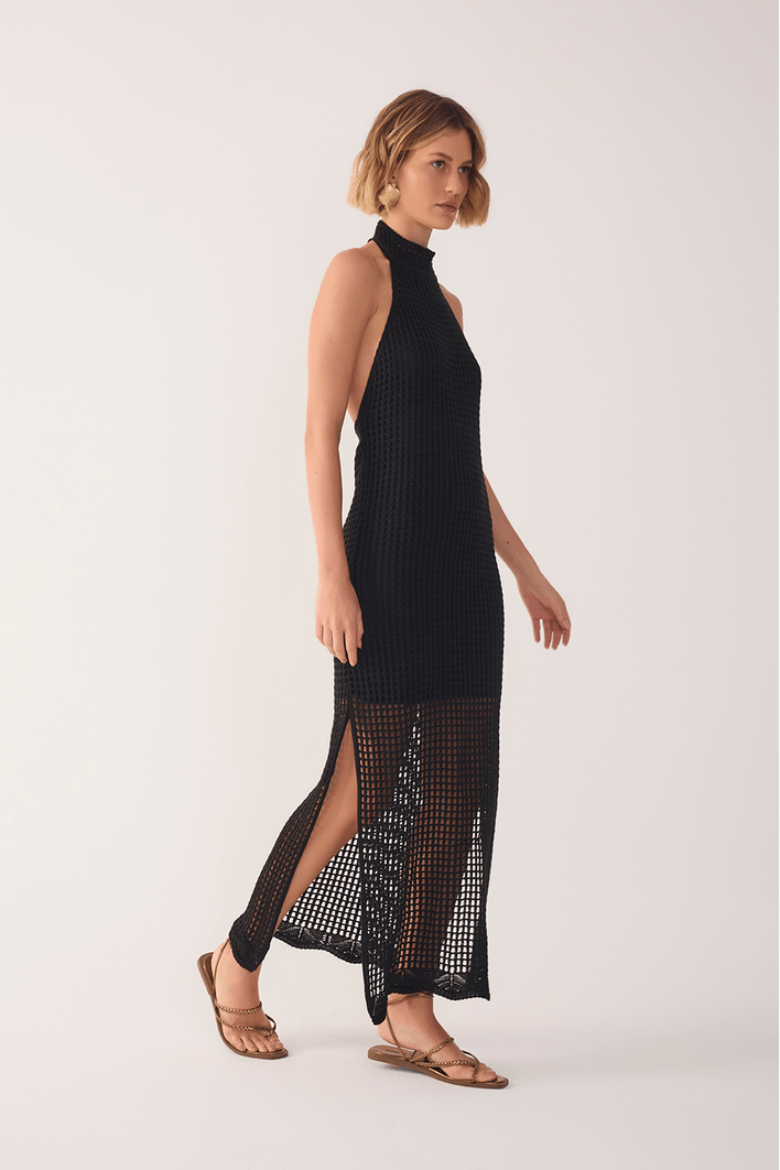Vestido Tricot Gola