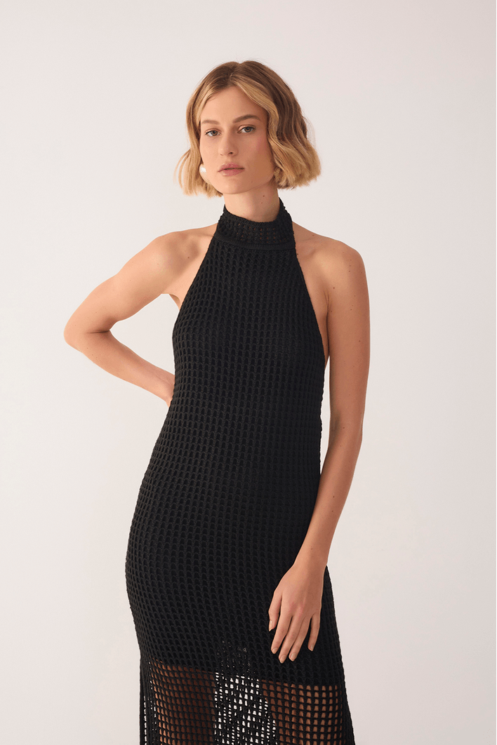 Vestido Tricot Gola