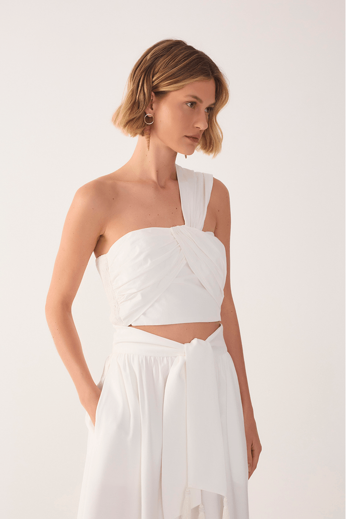 Blusa Algodão Ombro Só