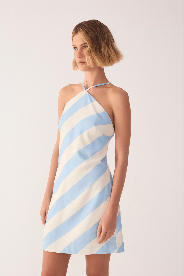 Vestido Linho Estampa Caminho do Mar