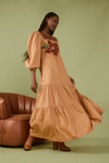 Vestido Algodão Bordado Garden