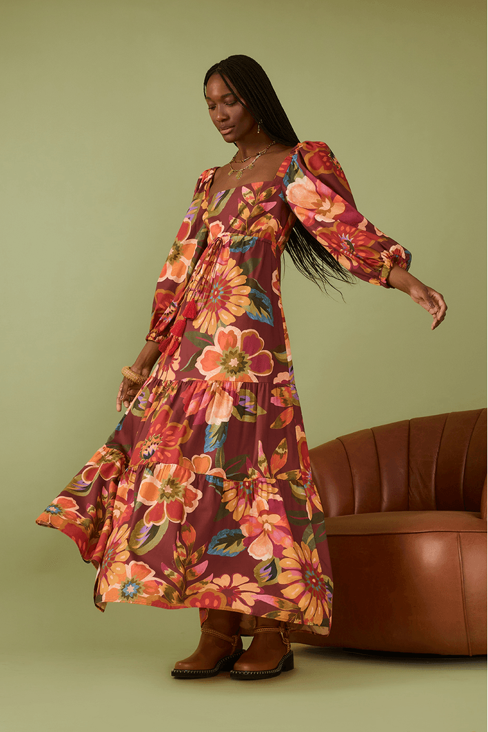 Vestido Cropped Estampa Garden