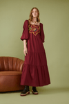 Vestido Algodão Bordado Garden