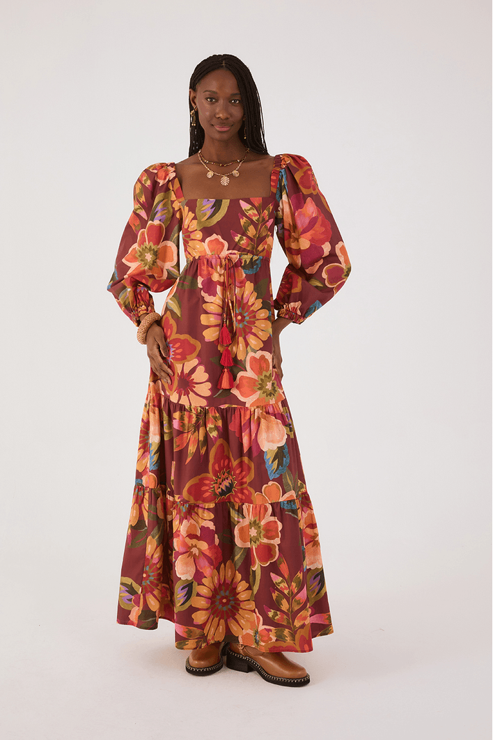 Vestido Cropped Estampa Garden