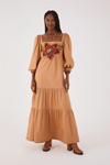 Vestido Algodão Bordado Garden