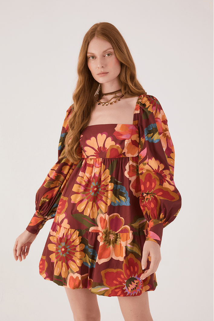 Vestido Doll Estampa Garden