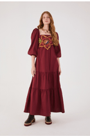 Vestido Algodão Bordado Garden