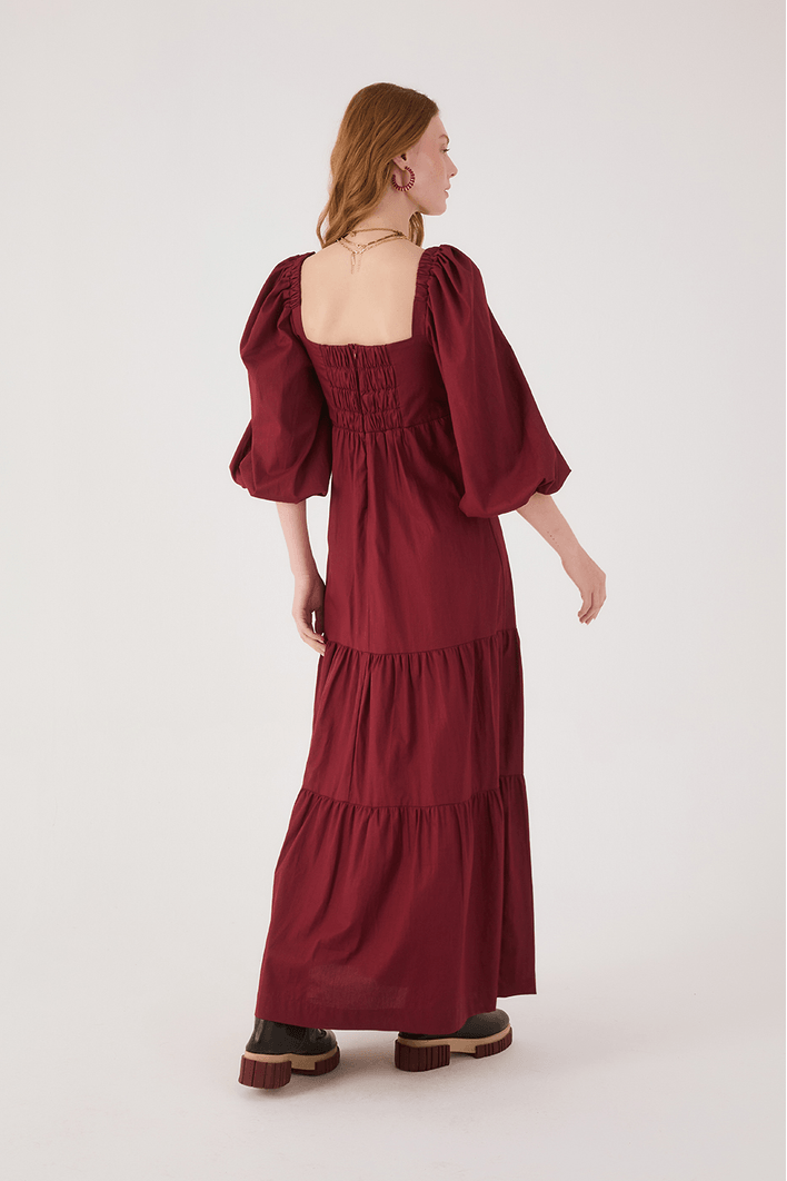 Vestido Algodão Bordado Garden