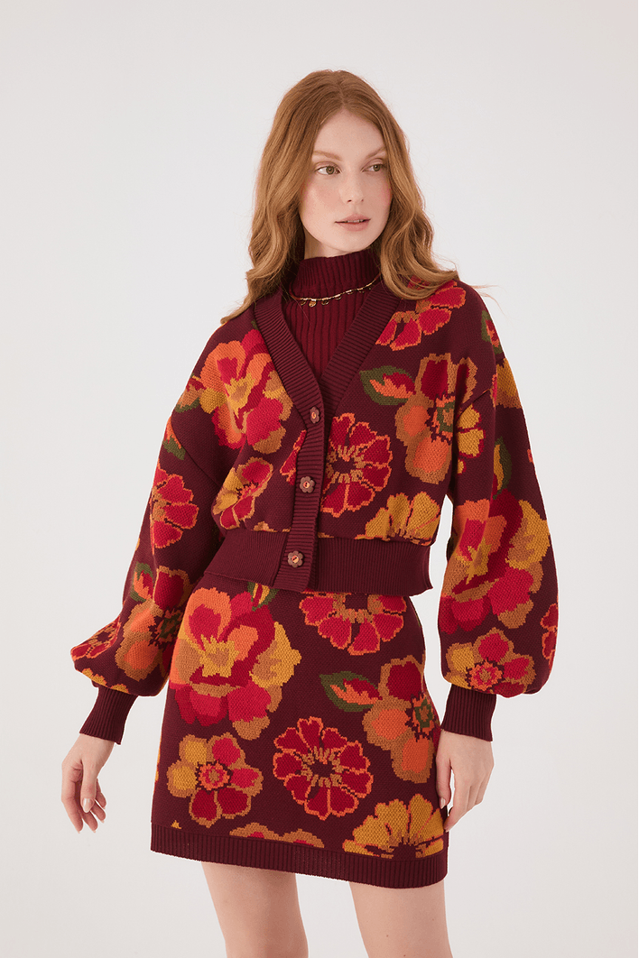 Casaco Tricot Garden