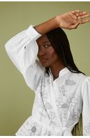 Blusa Algodão Bordado Garden