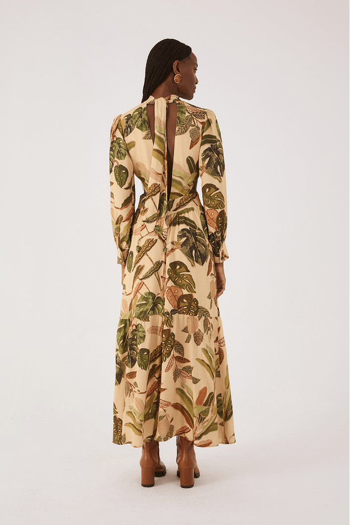 Vestido Cropped Estampa Forest
