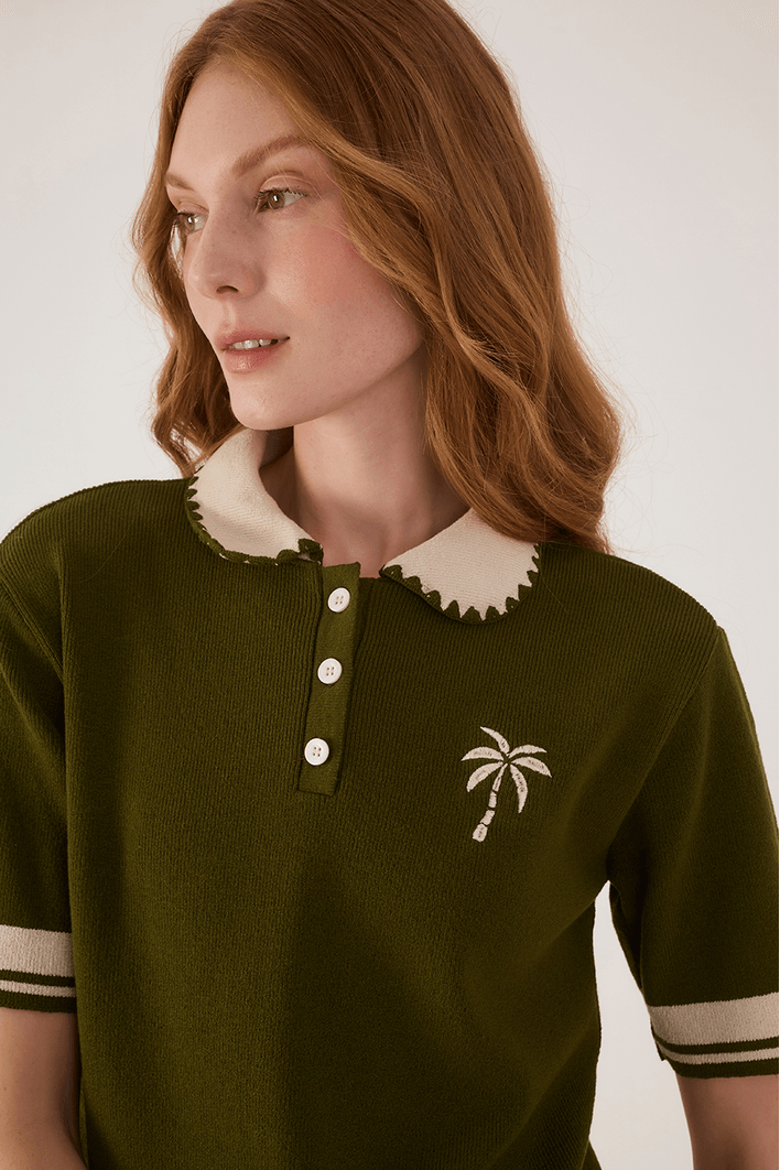 Blusa Polo Tricot Forest