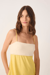 Vestido Cropped Linho Bordado Peixe
