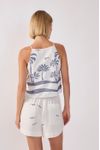 Blusa Linho Bordado Coqueiro