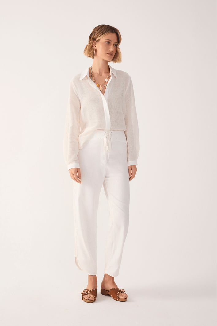 Calça Linho Com Tela