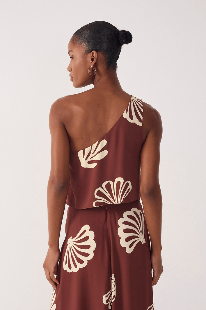 Blusa Ombro Só Estampa Marés