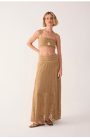 Vestido Saia Tricot Lurex