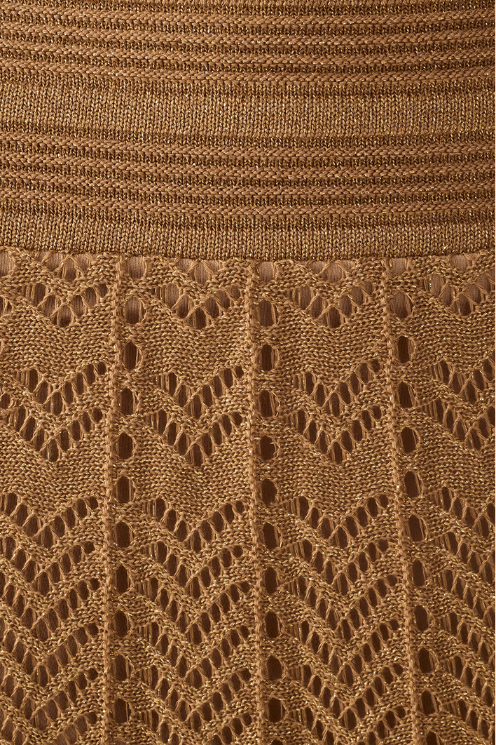 Vestido Saia Tricot Lurex