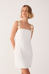 Vestido Alça Bordada