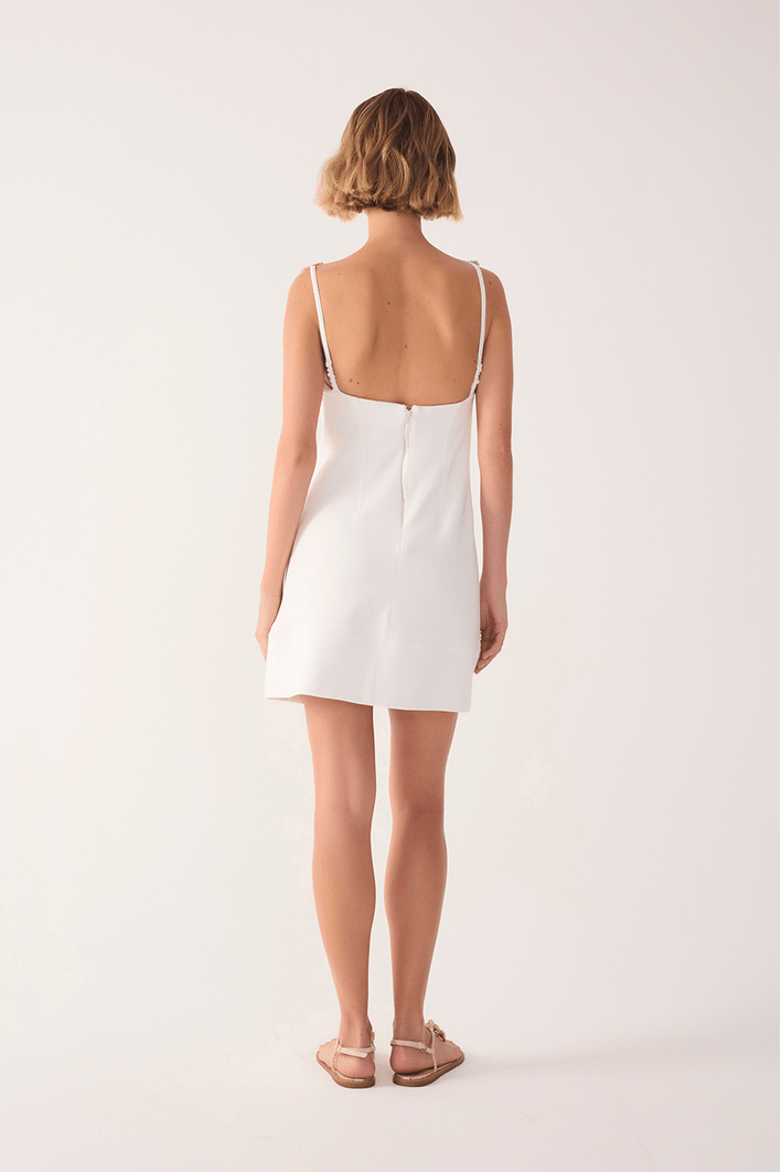 Vestido Alça Bordada