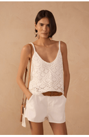 Blusa Tricot Detalhe Barra