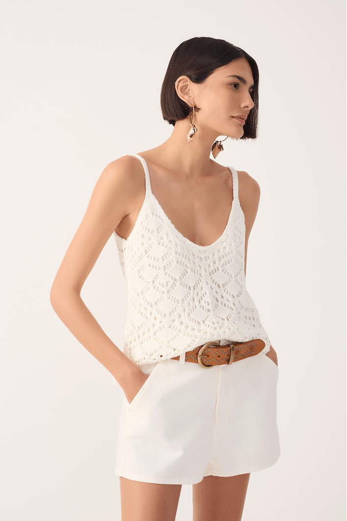 Blusa Tricot Detalhe Barra