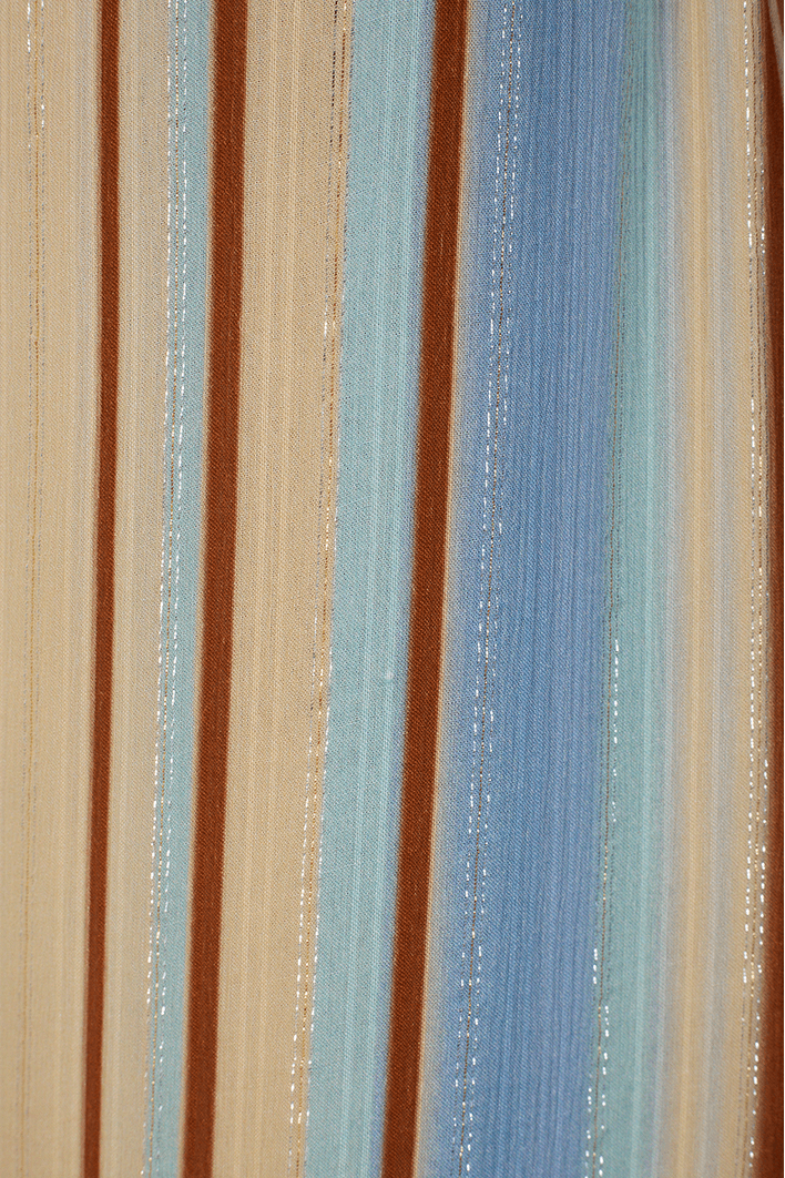 Macacão Lurex Estampa Listra Céu