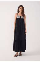Vestido Cropped Linho Pala Bordada