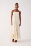 Vestido Cropped Linho Pala Bordada