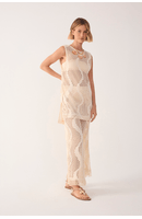 Calça Malha Tricot Com Hot
