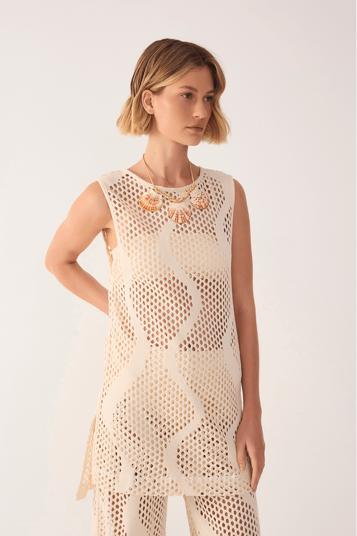 Blusa Malha Tricot C/ Top