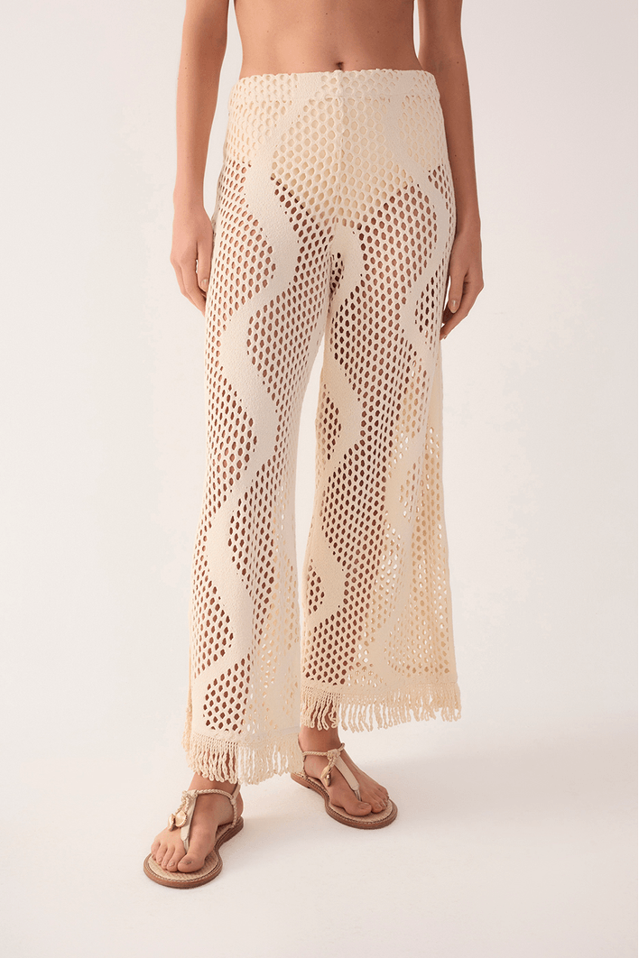 Calça Malha Tricot Com Hot